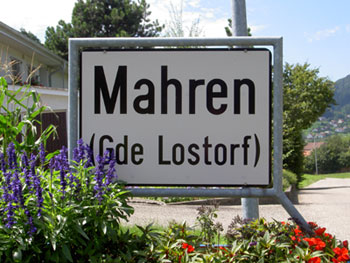 Mahren Ortsschild